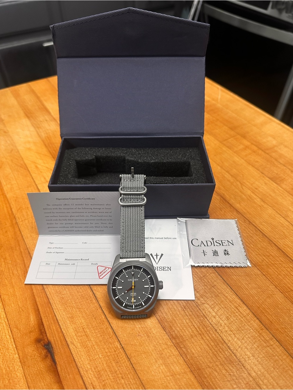 Cadisen Ti-7 Titanium Autodyne Automatic Watch NIB